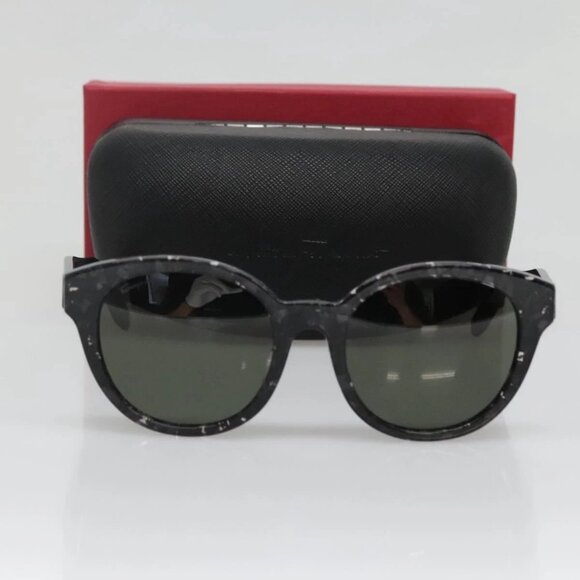 Salvatore Ferragamo Sunglasses plastic Black Auth - Picture 1 of 16